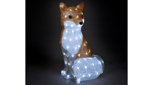 Acrylic Fox 54cm - Ice White | Snowtime